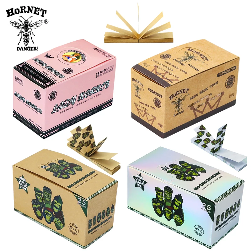 1 صندوق نصائح مرشح السجائر ورق لف ورق لف طبيعي غير مكرر لملحقات أنبوب التدخين المدخن