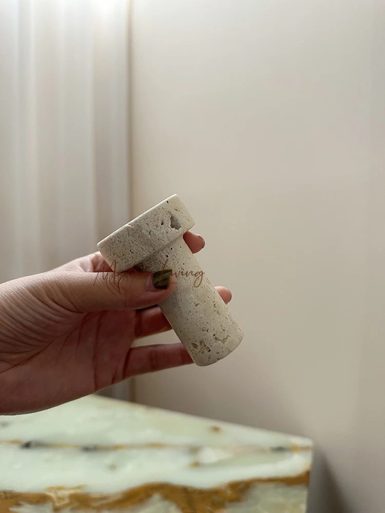 Japanese Wabi-sabi Style Porch Bedroom Bathroom Natural Cave Stone Hook Designer Model Room Villa Soft Decoration