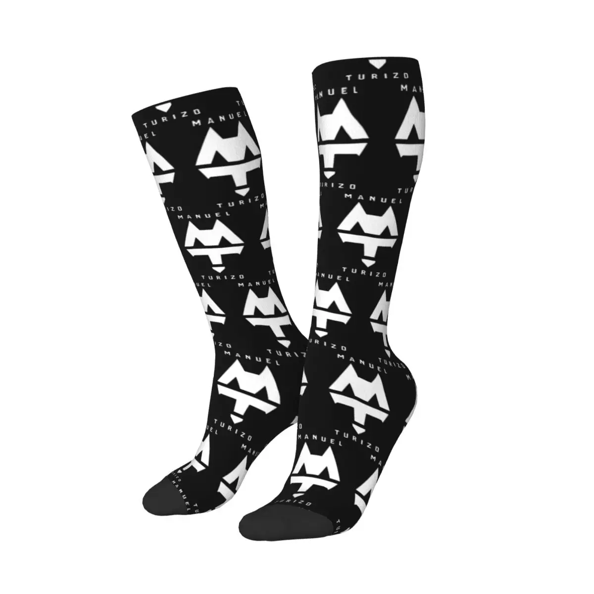 Rapper Manuel Turizo Logo Socks Harajuku Stockings All Season Long Socks Accessories for Man Woman Birthday Present