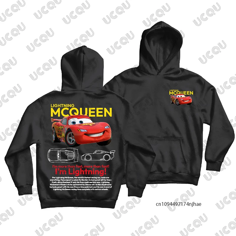 خريف شتاء جديد البرق ماكوين وسالي طباعة زوجين هوديس المتضخم قميص قطني بكم طويل الرجال النساء البلوز بلايز عادية