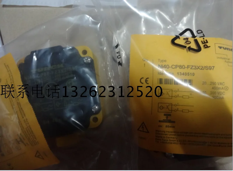 

NI40-CP80-FZ3X2/S97 New High-Quality High Temperature Resistance Proximity Switch Sensor