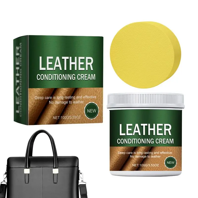 

Leather Furniture Conditioner Leather Restorer For Couches Leather Color Restorer Conditioner Leather Color Repair With Sponge