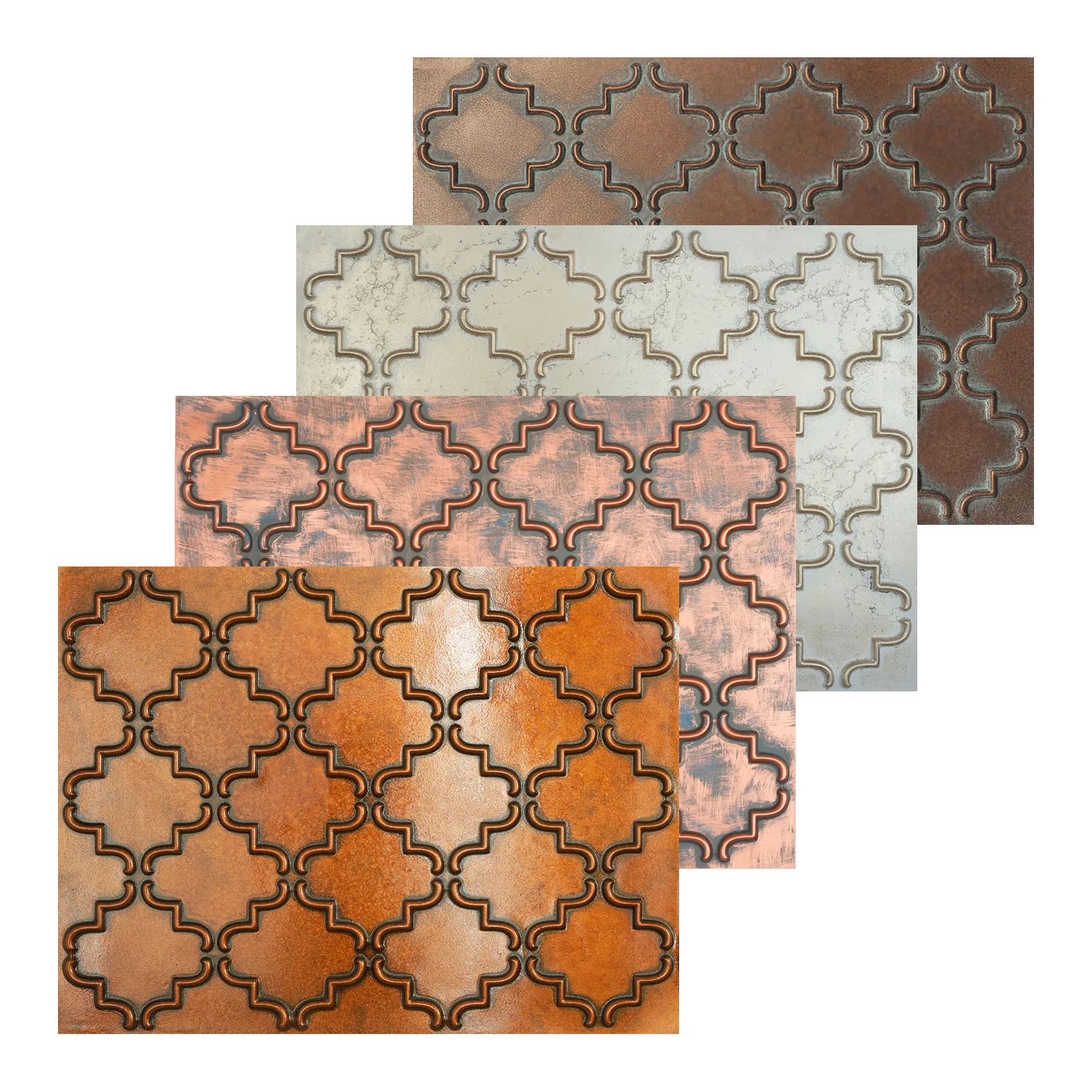 Village style ceiling tiles, Embossed ceiling panels, for literary book bars PLB28