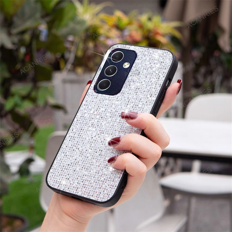 For Samsung Galaxy A15 4G 5G A25 A35 A55 A05s A54 A34 A14 A04s Glitter Diamond Silicone Case A 15 25 35 55 05s 54 34 14 Cover