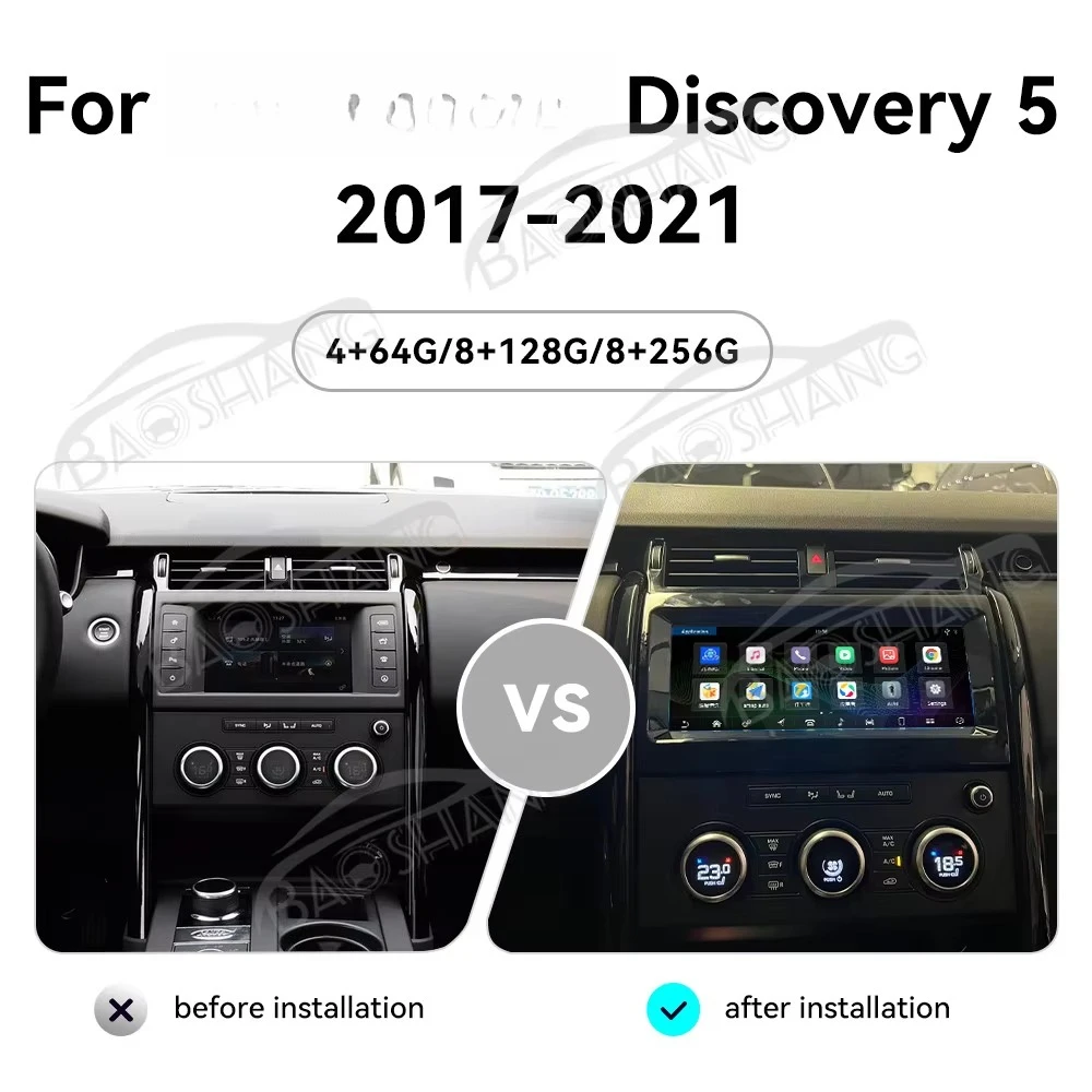 10.25 Inch Android 14 Car Radio for Discovery 5 2017-2021 GPS Navigation Multimedia Video Stereo Carplay