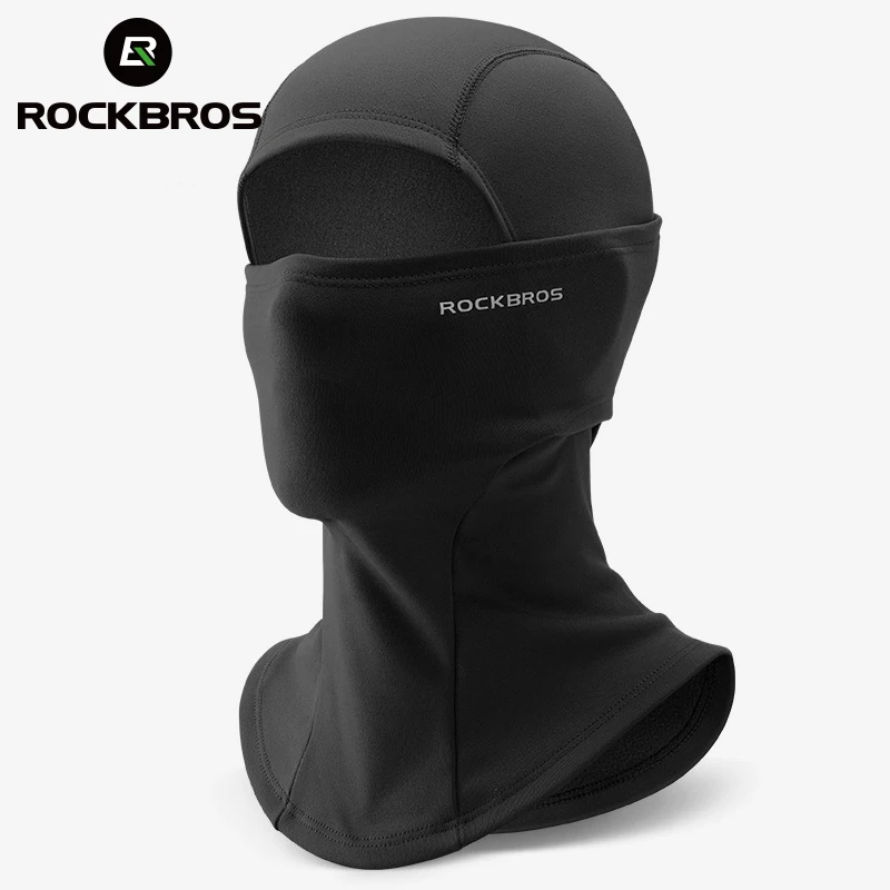 ROCKBROS Warm Balaclava For Winter Autumn Men Women Cycling Fleece Full Face Mask Outdoor Sports Motorcycle Windproof Hood