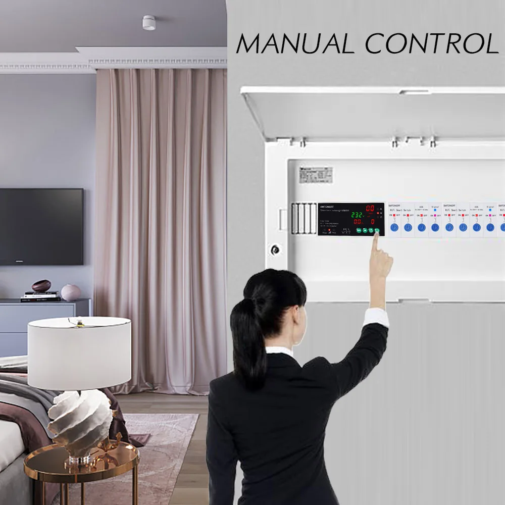 Tuya WiFi Drei Phase 4P 100A Auto-Wiedereinschaltung Über Unter Spannung Schutz Prepaid Meter Timer Schalter Stimme fernbedienung – Detail 9