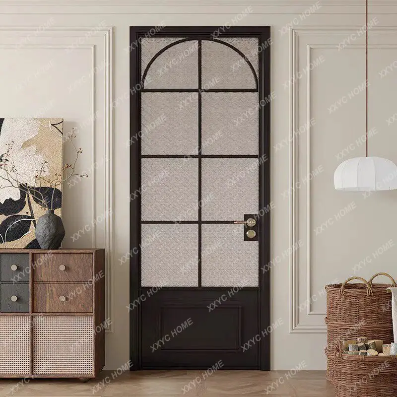 XX bathroom toilet door kitchen balcony walnut glass swing door