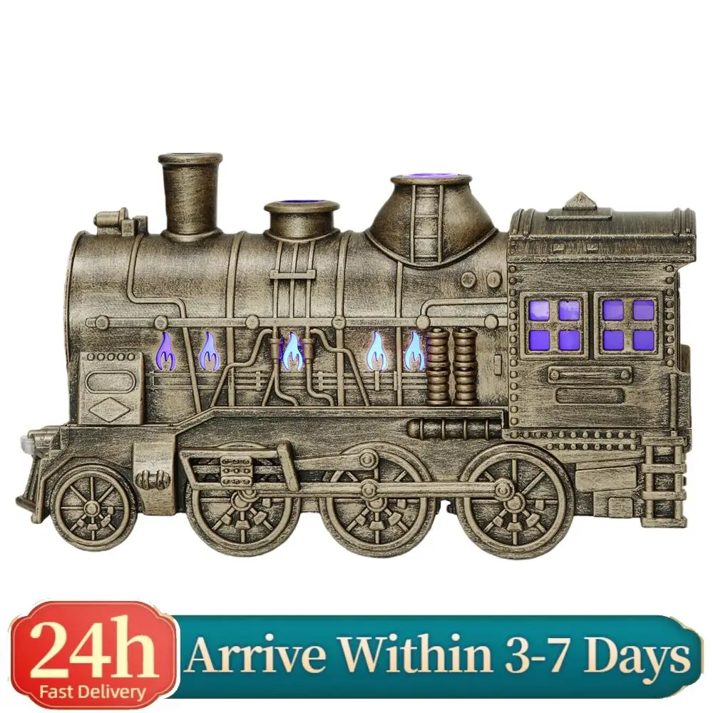 

Аромадиффузор в винтажном стиле «Паровоз» 300 мл с двухцветной LED-подсветкой для релаксации, домашнего декора и подарков