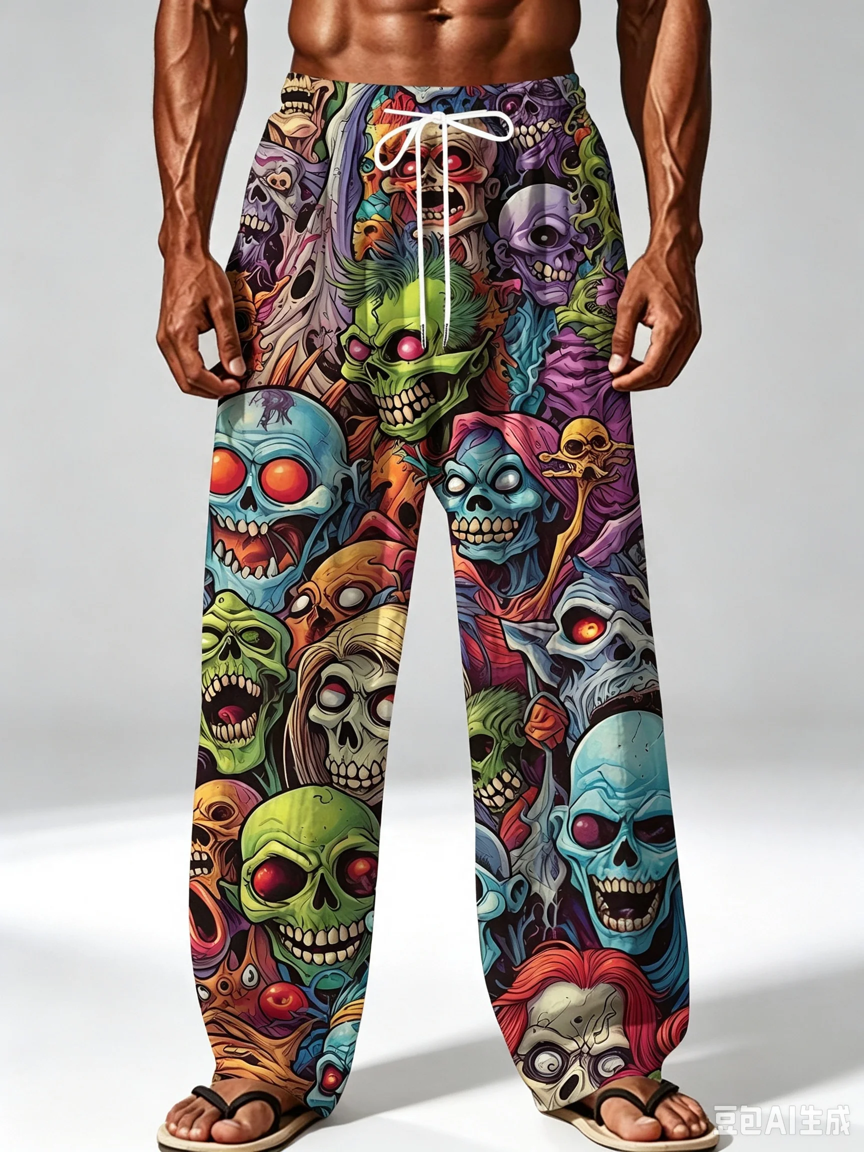 Pantalones Largos Delgados para Hombre, Estilo Retro Americano Holgado y Recto, Pantalones Casuales y Modernos de Tendencia