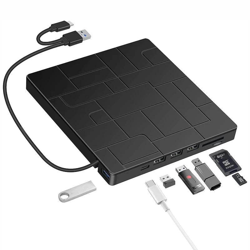 Ultra-thin mobile optical drive, notebook computer burning optical drive, multi-function external optical drive,