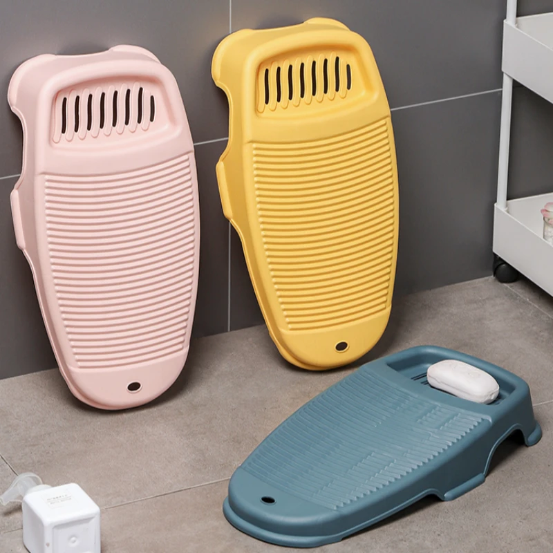 Mini Portable Thickened Washboard Small Laundry Non-slip Household Laundry Basin Dormitory Plastic Laundry Washboard Scrub Board