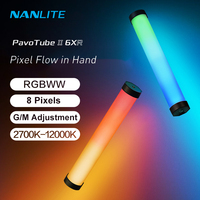 Nanlite PavoTube 6XR LED Handheld Fill Light Wand RGB 2700-12000K Pixel Lamp Photography Lighting for Video Vlog