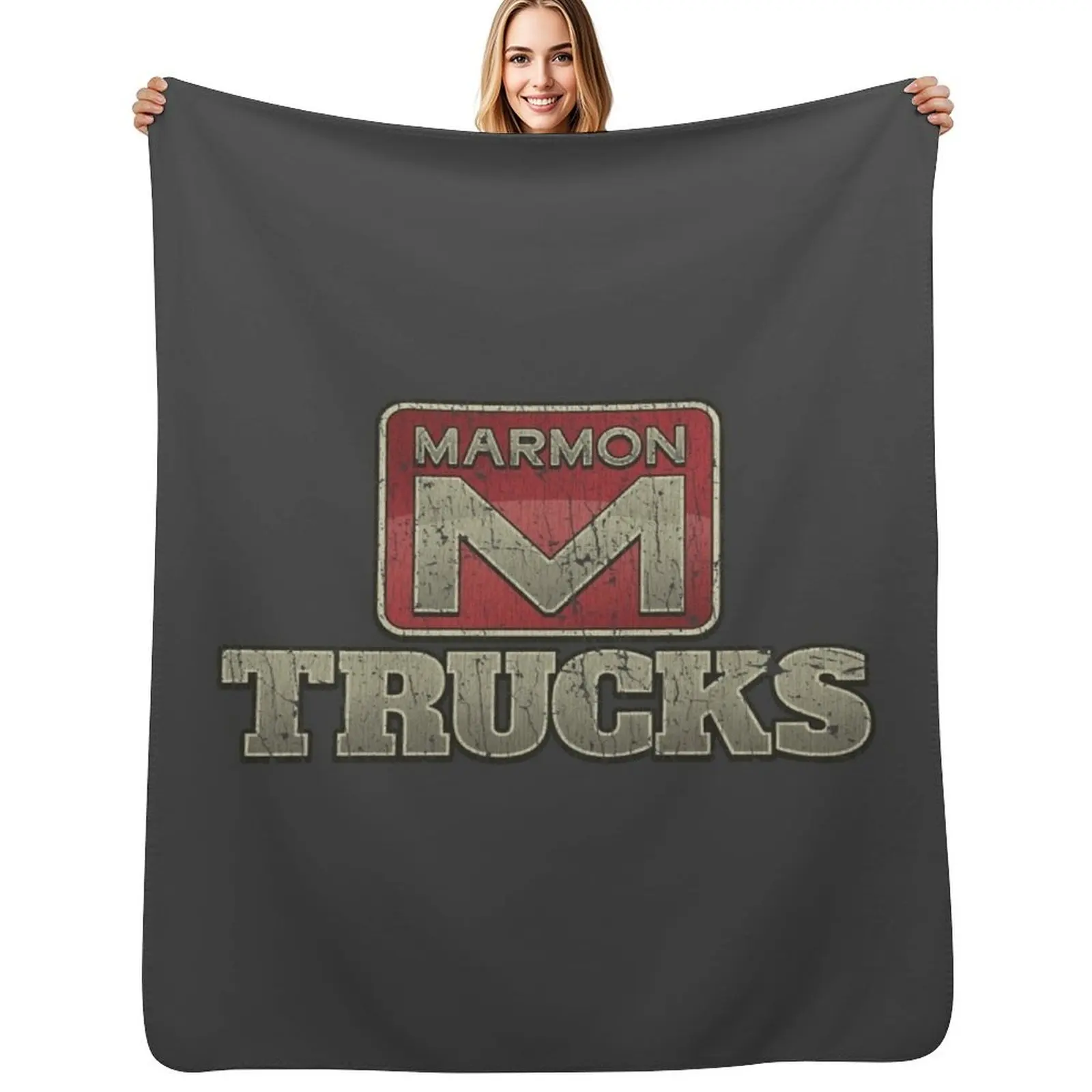 

Marmon Trucks 1963 Throw Blanket Cozy Warm Blanket for Bed Room Decor