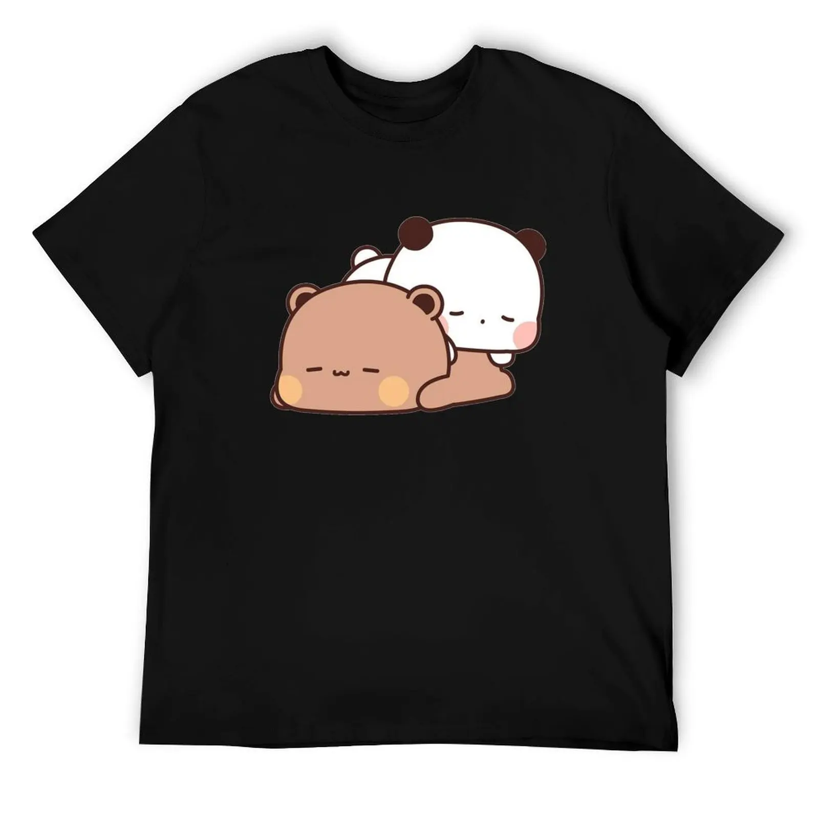 

Cute Bubu And Dudu Are Sleeping T-Shirt cotton tshirt 100% t shirts for man pack white men t shirt cotton 100% T-Shirt