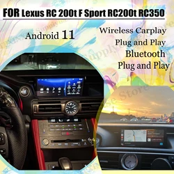 Multimedia Stereo Car Radio Android Screen For Lexus RC 200t F Sport RC200t RC350 2014-2018 GPS Navigation Automotive Head Unit