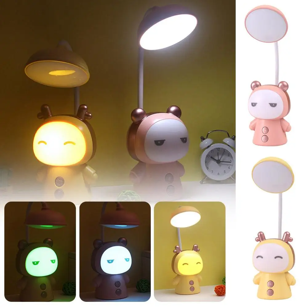 Table Lamp Cartoon Creative And Practical Learning Light Small Eye Desktop Table Protection Lamp Learning Student Gift R9I9