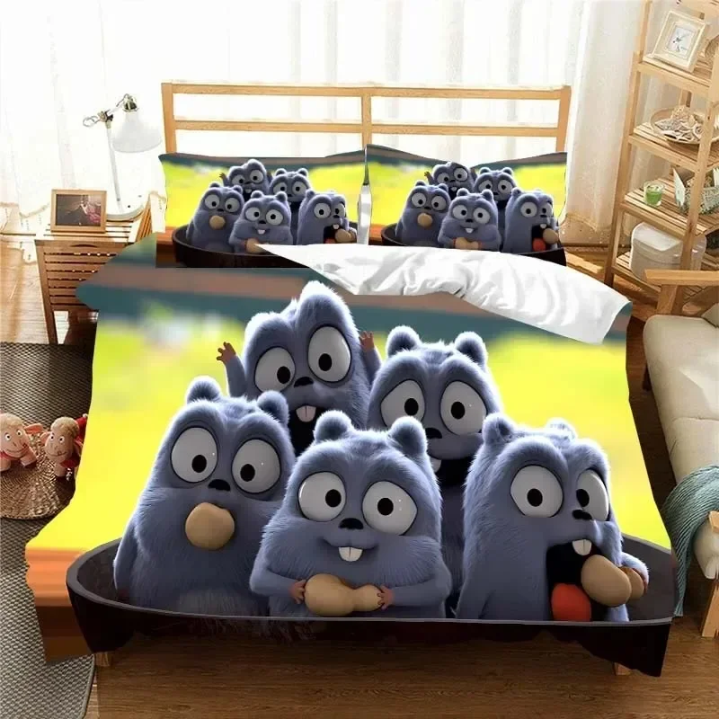 3D G-Grizzy and The Lemmings Bedding Set Duvet Cover Comforter Bed Single Twin Full Queen Youth Kids Girl Boys Gift Bed Sheets