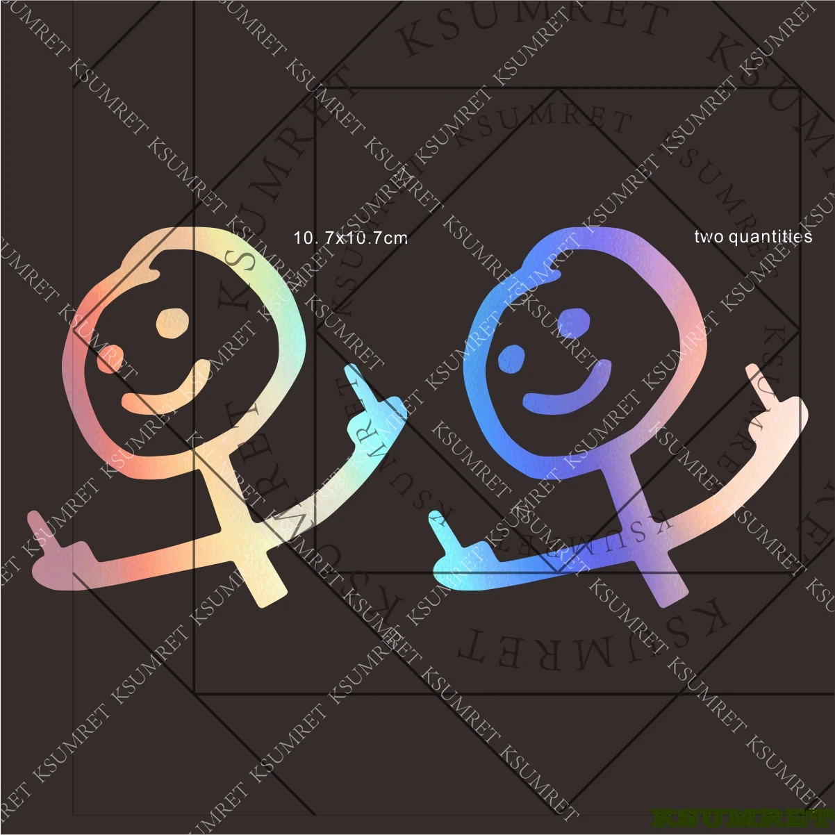 For car creative personality reflective stick waterproof car sticker