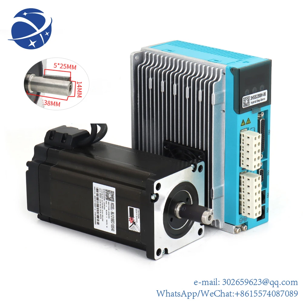 JMC Nema34 3Phase 12N.m Close Loop Stepper Servo moto Driver 2000RPM Hybrid Encoder   Drive Kits 3HSS2208H+86J12156EC