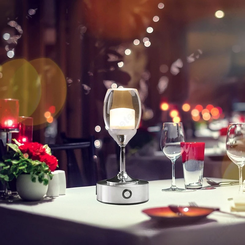 Creative New LED Eye Protection Table Lamp Restaurant Bar Coffee Shop Living Room Bedroom Bedside Atmosphere Decorative Lighting