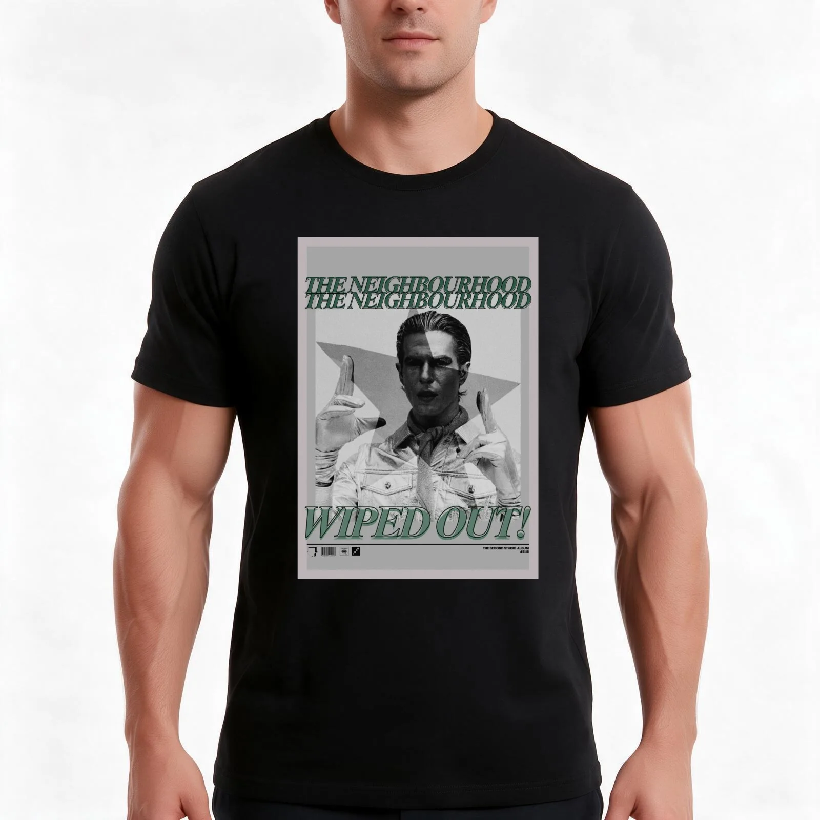 The neighbourhood wiped out! T-Shirt, Summer Casual Cotton Tee, Oversized Streetwear Tops, Vintage Graphic Print, 100% Cotton
