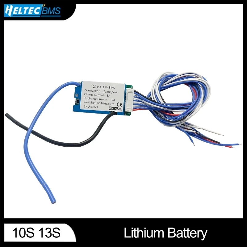 HeltecBMS 6S 7S 8S 9S 10S BMS 36V 15A 20A Protection Board 3.7V 18650 Lithium Battery With Temperature Control/Ebike Motor BMS image 2