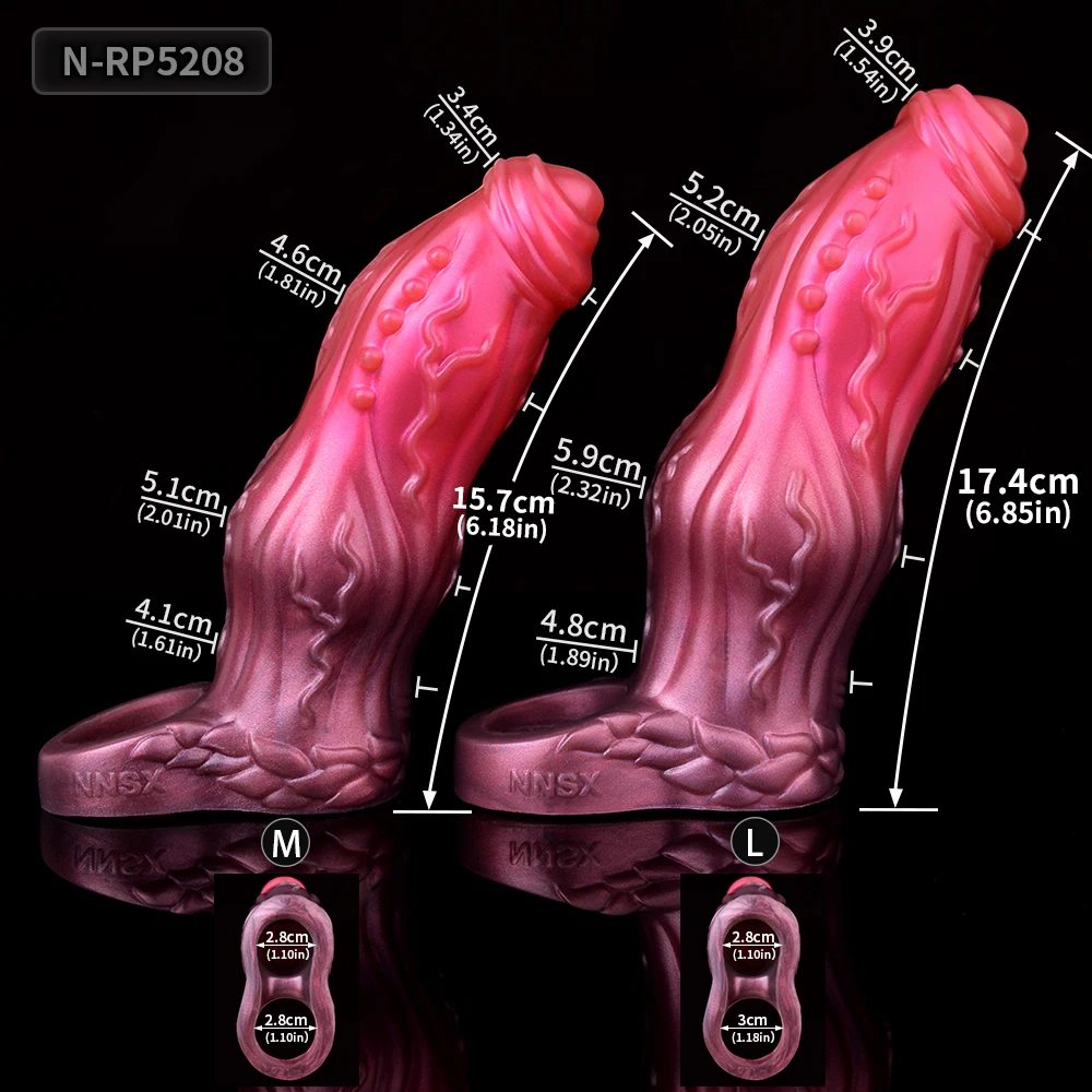 NNSX Enlargers Dog Knot Sheath Silicone Penis Sleeve Foreskin Delay Ejaculation Penis Cover Dildo Extender Anal Sex Toys for Men