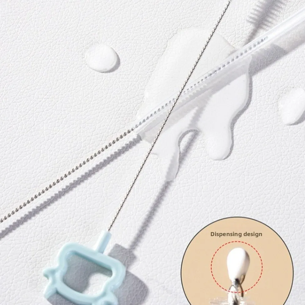 

Soft Head Baby Bottle Cleaner Set 360 Degree Rotation Nipple Dropper Bottle Cleaning Brush Long Handle Drying Rack