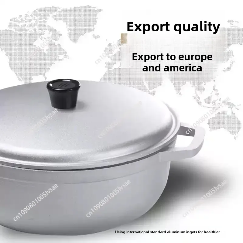 Small aluminum pot, aluminum alloy soup pot, small, thickened gas saucepan,  pilaf pot outdoor