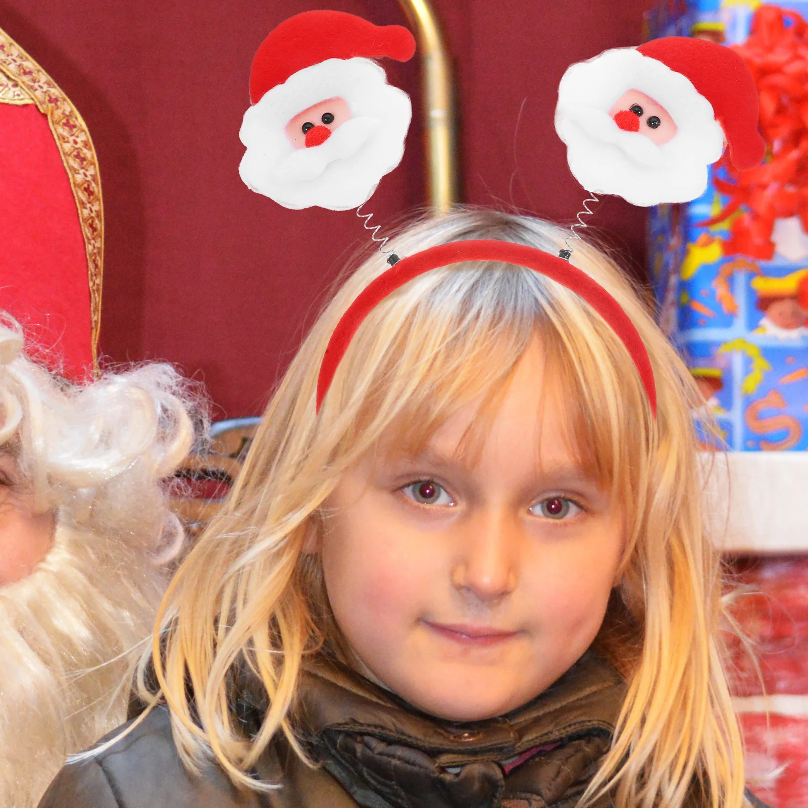 

Christmas Headbands Fabric Lightweight Boppers 12Cm Width 25Cm Height for Xmas Party Costume Photo Booth Family Gifts