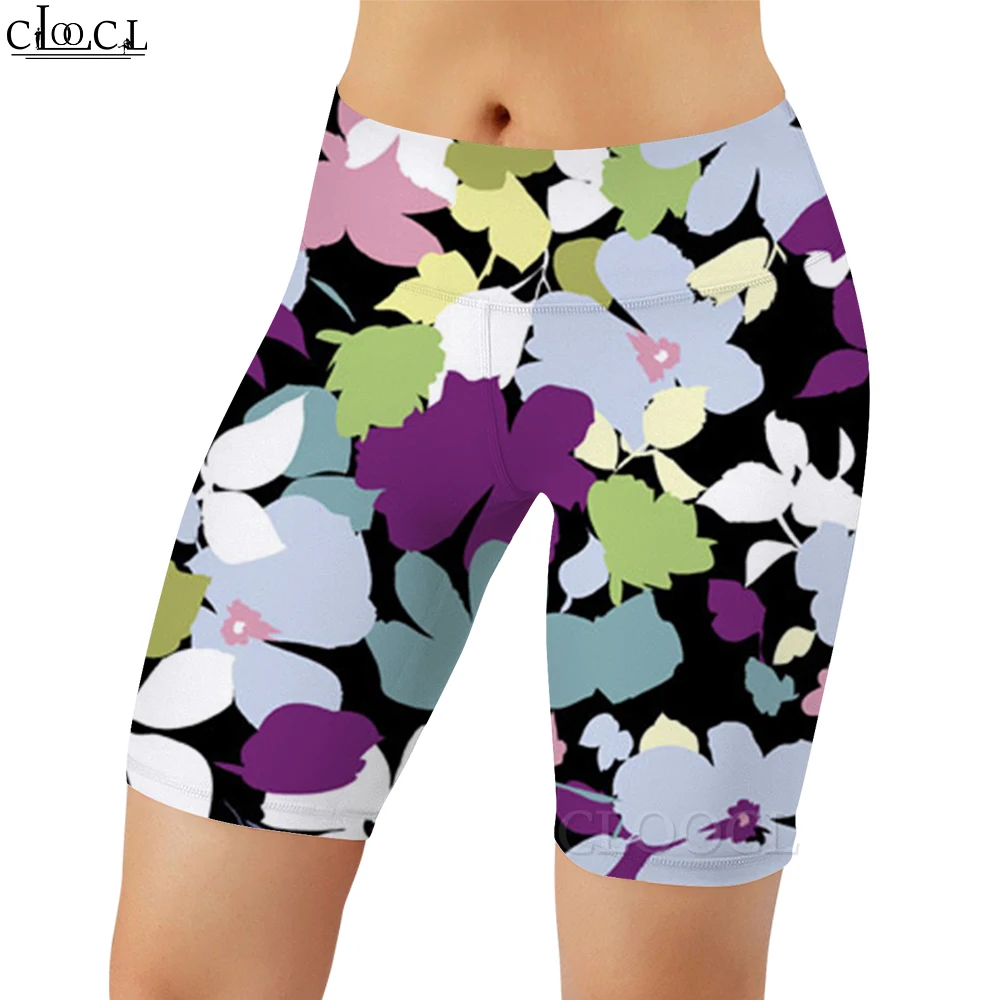 CLOOCL Sexy Women Legging Cartoon Leaves Pattern 3D Printed Shorts for Female Gym Workout Sports Push-up Leggings Dropshipping