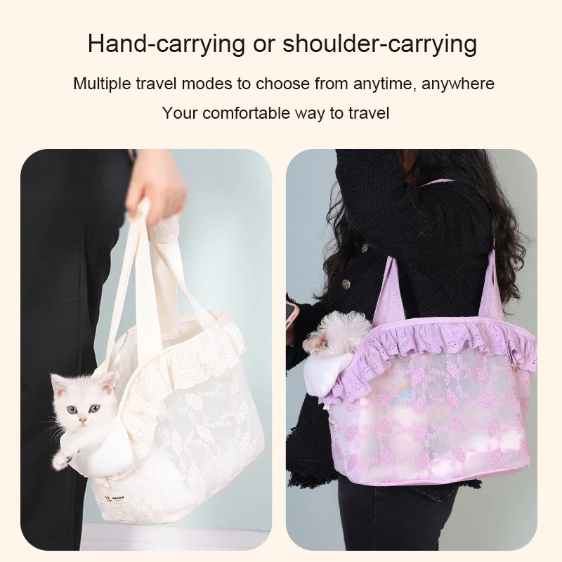 Pet Carrier Bag for Cat Small Dog Backpack Travel Car Seat Transport Moving Puppy Women Animals Box Supplies Accessories