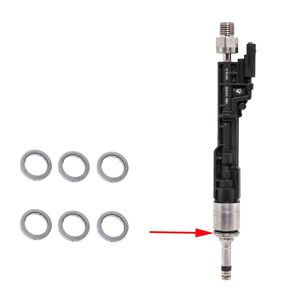 

10/50 PCS Metal Washer For BMW F10 F11 F20 F21 F30 F31 LCI Petrol Injector Fuel EU5 Engine N20 N55 7597870