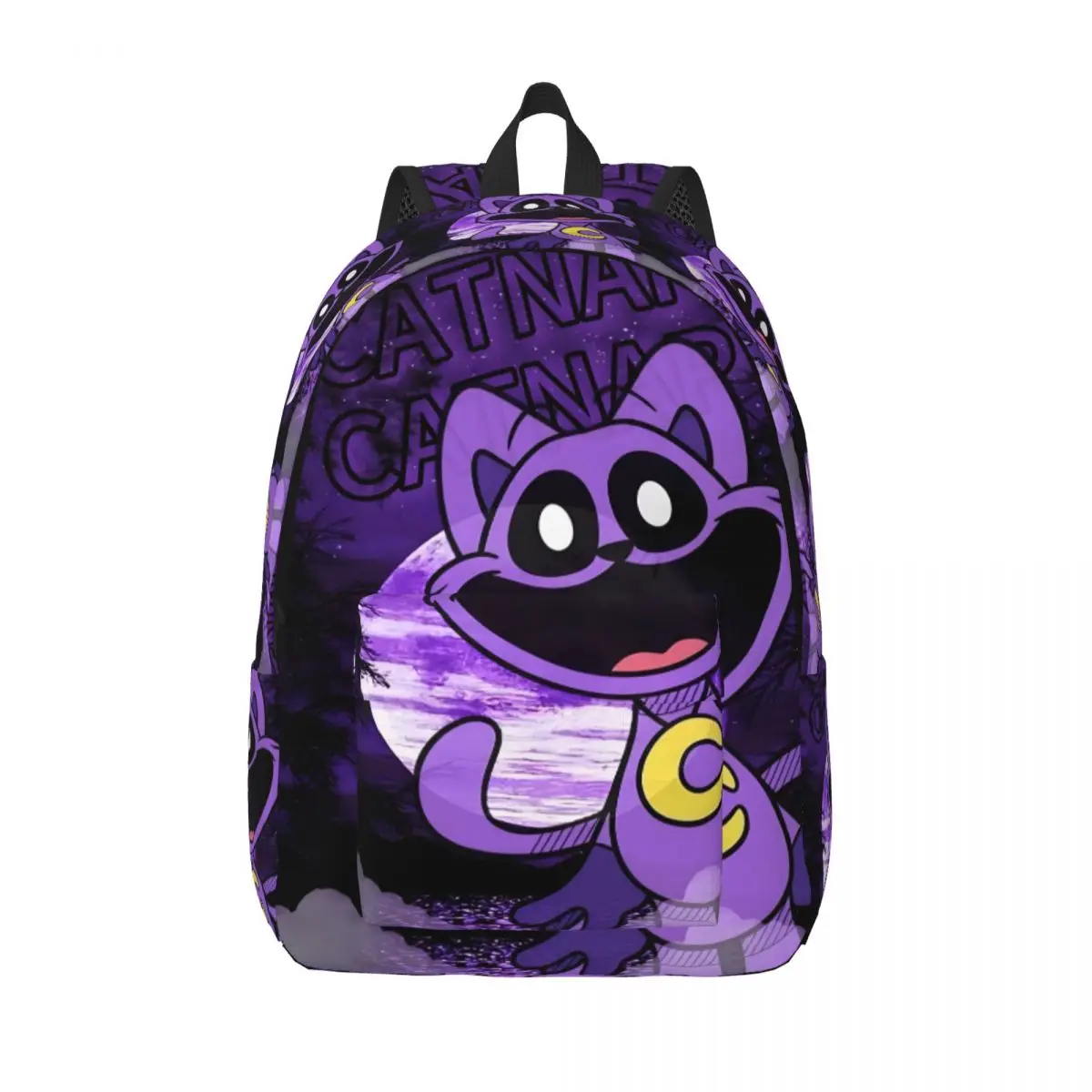 Catnap personalizado     Mochilas de lona Smiling Critters para hombres y mujeres, bolso escolar universitario resistente al agua, mochila estampada