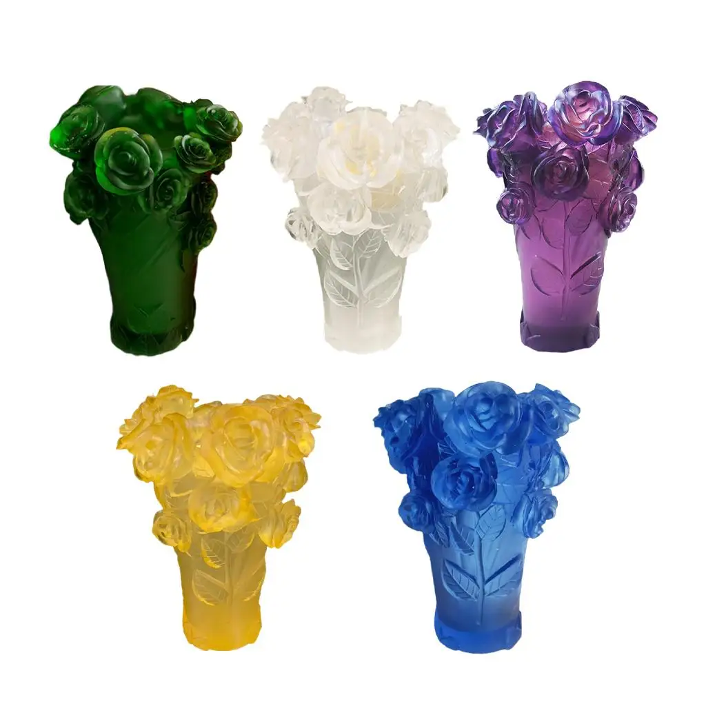 Flower Vase Handmade Container Art Decor Supplies Decorative for Home Sauna