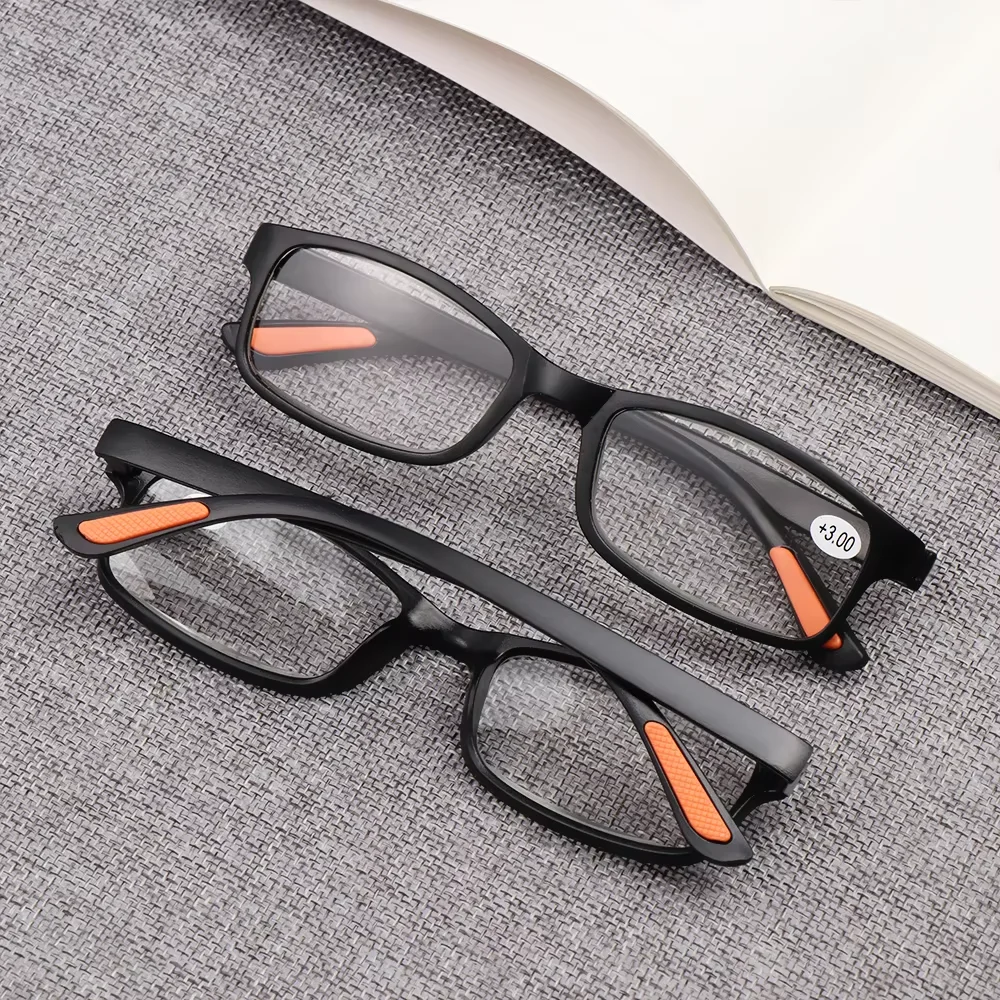 1Pc +1.00~+4.0 Diopter Unisex Black Reading Glasses Flexible Eyeglasses Portable Vision Care Ultra Light Magnifying Eye Wear