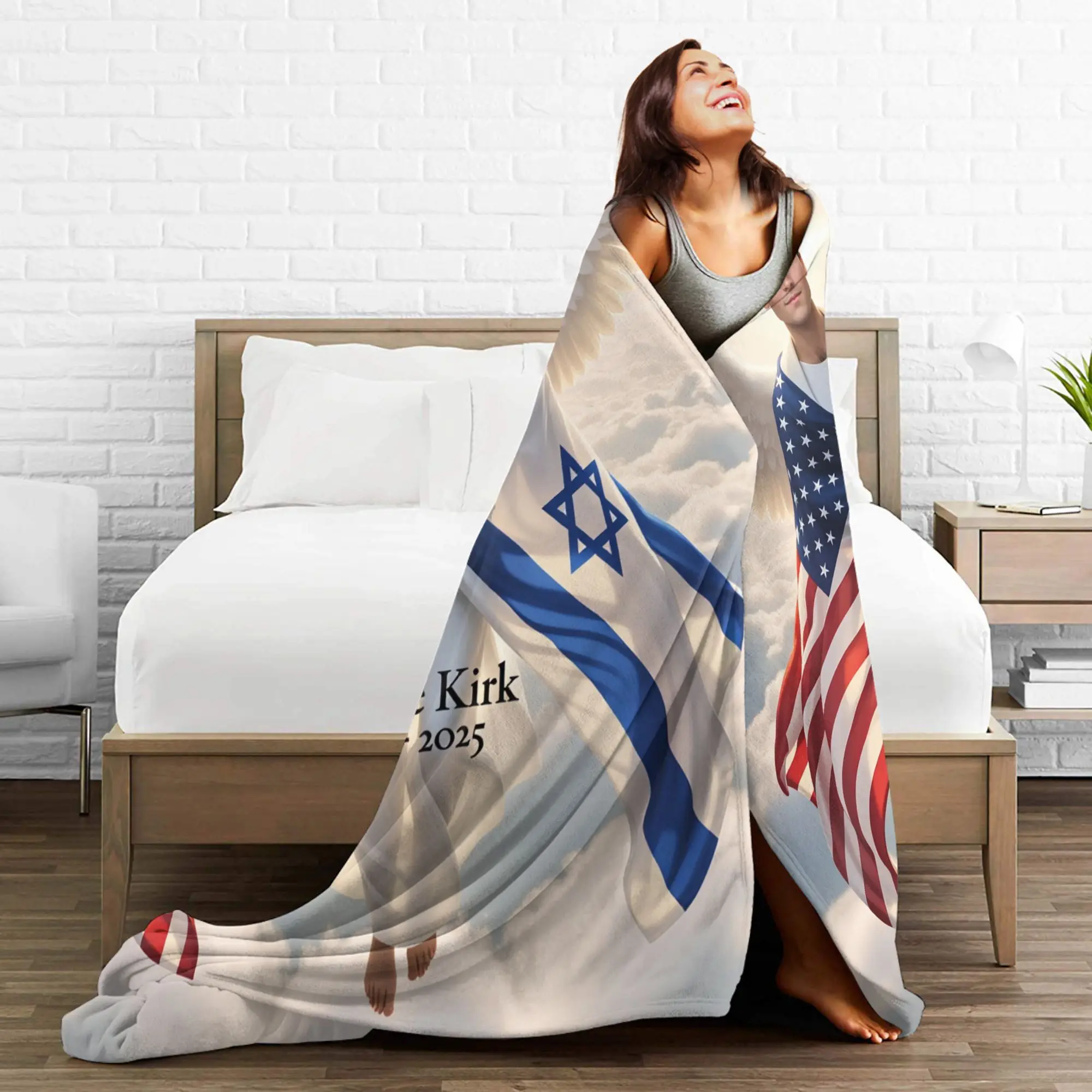 تشارلي كيرك الملائكية المدافع بطانية سوبر الدافئة مضحك أفخم رمي بطانية لصبي فتاة غرفة المعيشة الفانيلا المفرش غطاء السرير #4