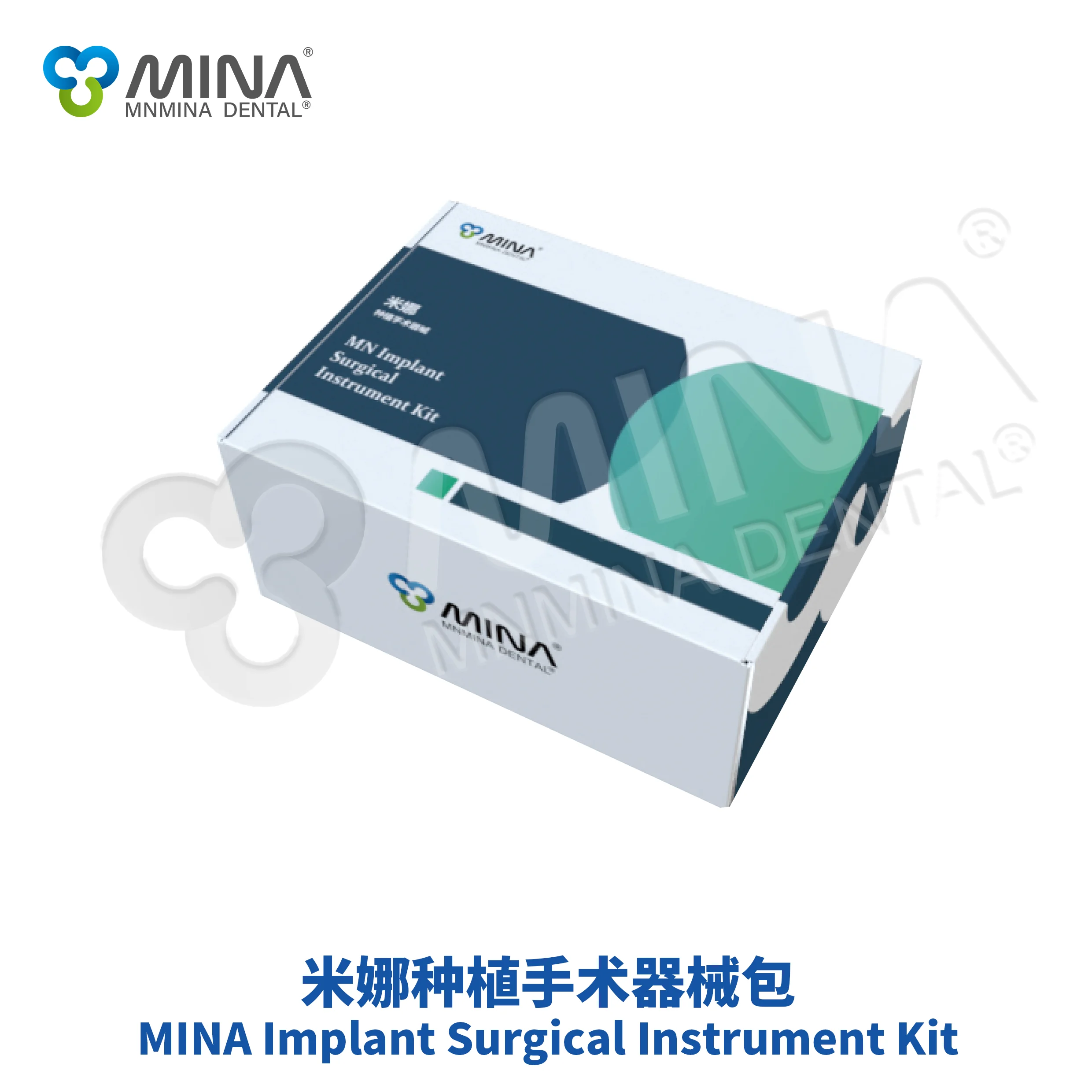 

Mina 18-компонентный набор для имплантатов полости рта, высококачественный стоматологический хирургический инструмент