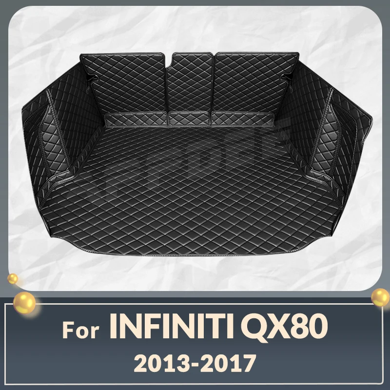 

Auto Full Coverage Trunk Mat For Infiniti QX80 2013-2017 16 15 14 Car Boot Cover Pad Cargo Liner Interior Protector Accessories