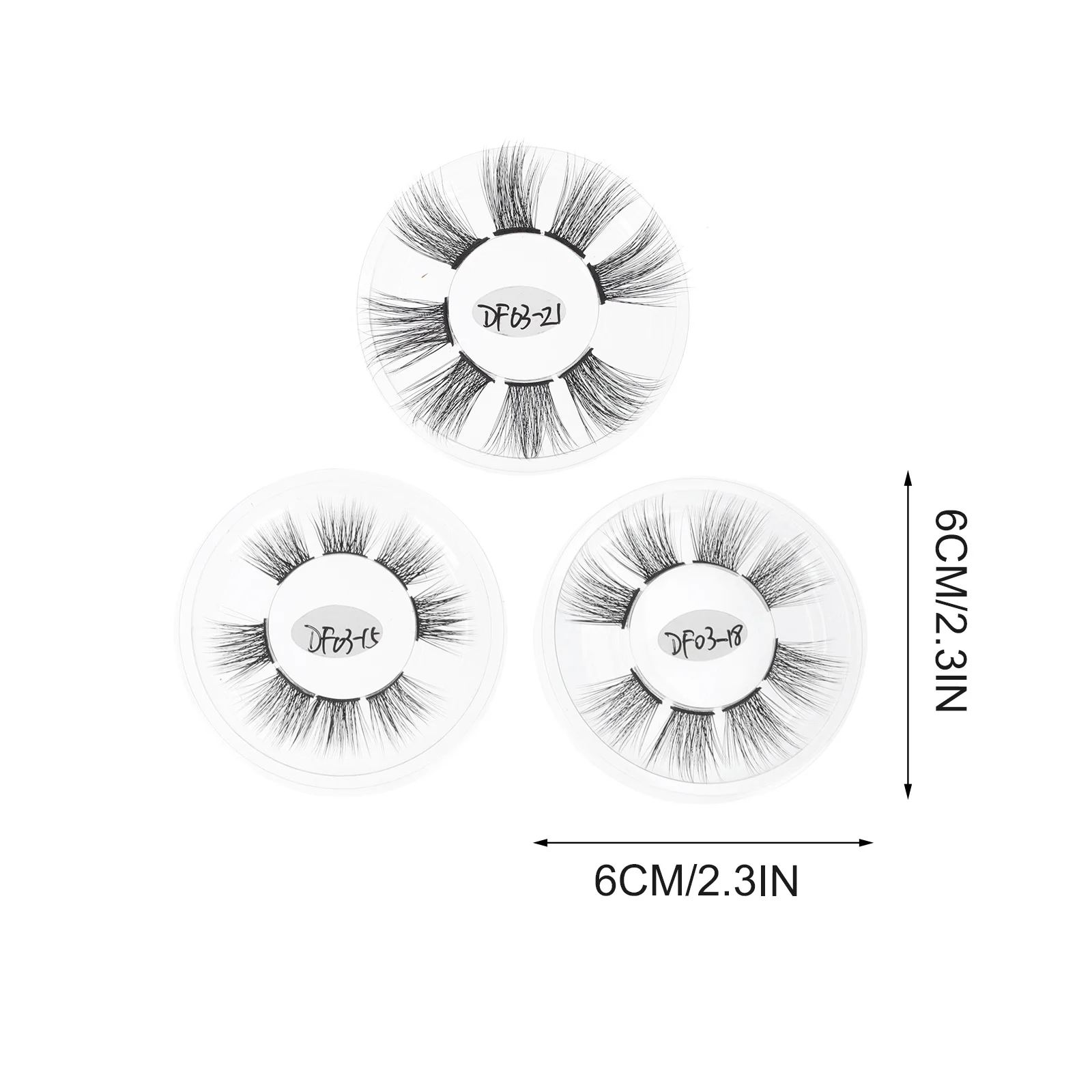 3boxes Women Sectional Type False Eyelashes Natural Curly Black Decorative Eyelashes Makeup False Eyelash Eye Accessories