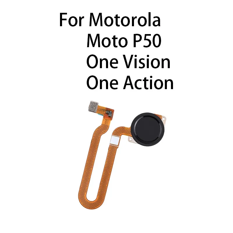 Gefenis Home Button Fingerprint Sensor Flex Cable For Motorola Moto P50 / One Vision / One Action