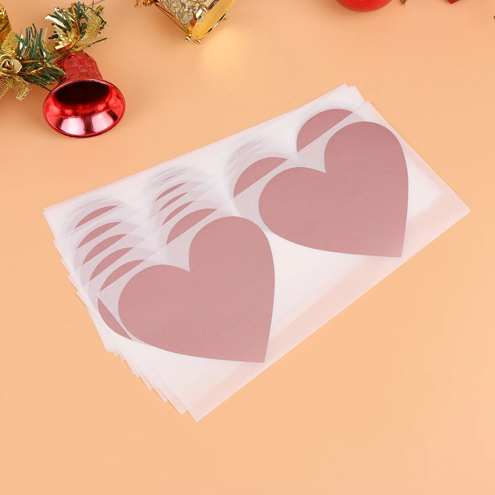

40pcs Heart Shaped Scratch Off Stickers Diy Paper Labels For Valentine Wedding Games Surprise Party Favors Scrapbook Decorations