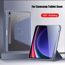For Samsung Galaxy Tab A9 plus Smart Case Galaxy Tab S9 S10 plus FE 13.1 12.4 lite 10.9 S7 S8 S11 11 360 Degree Protective Cover