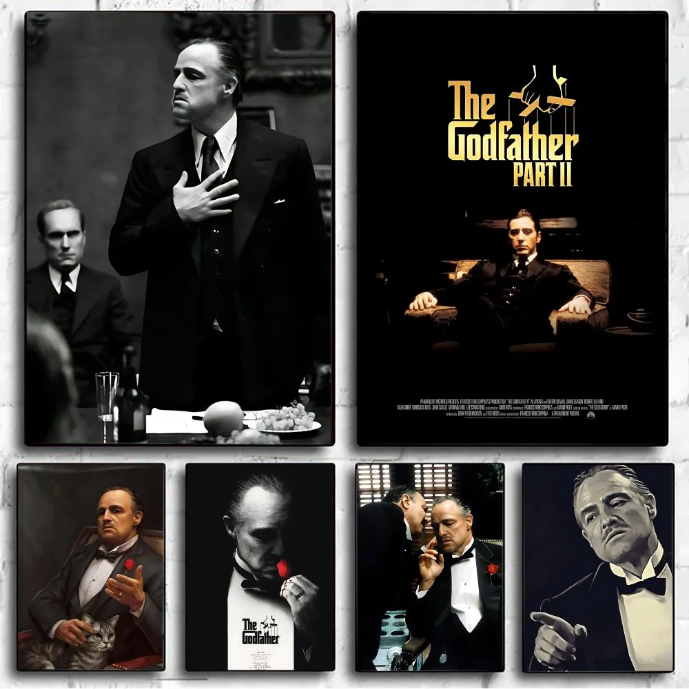 God Father Movies Poster DIY Poster Kraft Paper Vintage Poster Wall Art Painting Study Stickers Big Szie Wall Painting