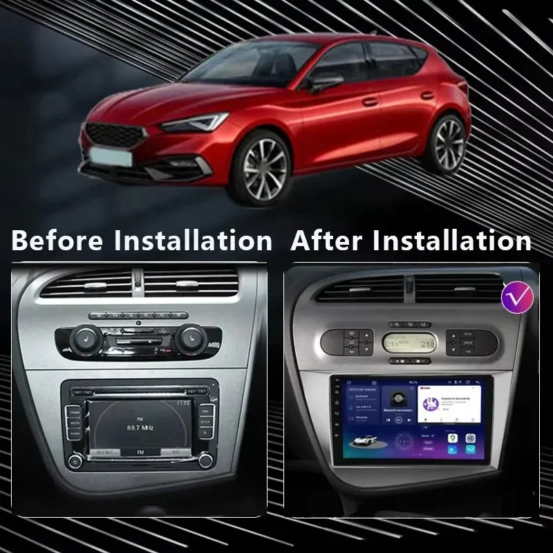 Wireless CarPlay Android Auto Car Radio for Seat Leon MK2 2005 - 2012 GPS 4G Intelligent Systems Smart Multimedia Video Player