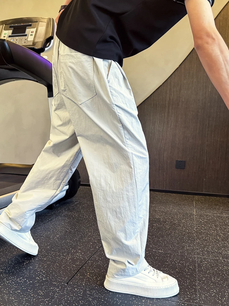 

Summer Qui Dry Casual Pants Men's Loose Straight Leg Trendy Haome New 2025 High-End Feel Faionable Breathable Thin