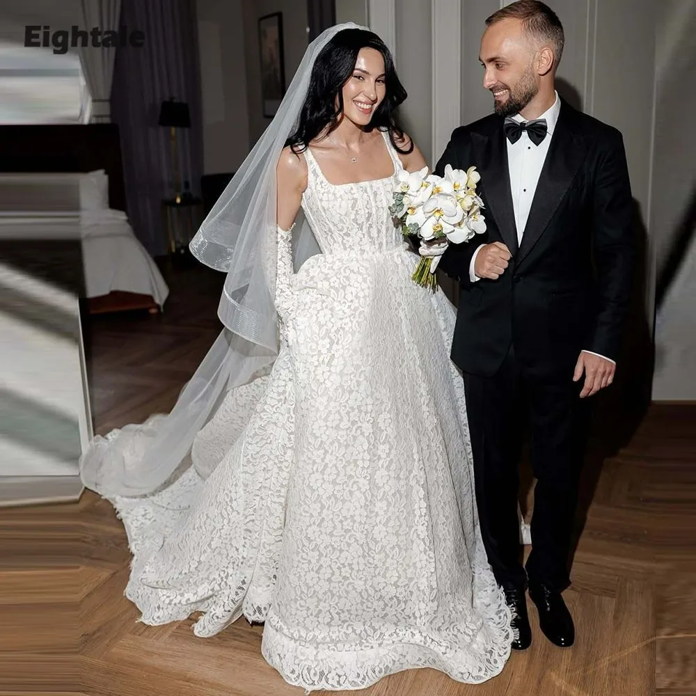 

Eightale богемное кружевное свадебное платье для женщин, трапециевидное платье трапециевидной формы по индивидуальному заказу, свадебные платья, платья de novia