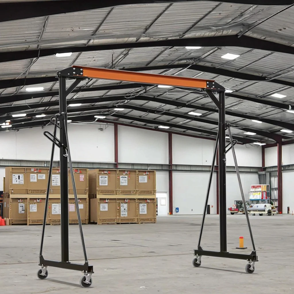 Custom Iron Made High Quality Small Mini Portable Gantry Crane for Industrial Workshop Warehouse Material Handling Hoist Pro