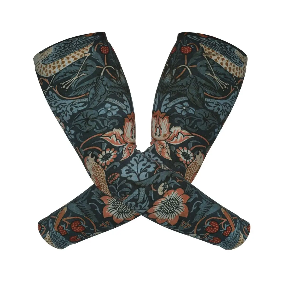 

Оригинальный винтажный постер William Morris - Strawberry Thief 1883, рукава для мужчин и женщин, защита от солнца и ультрафиолета, татуировка, прикрытие для спорта